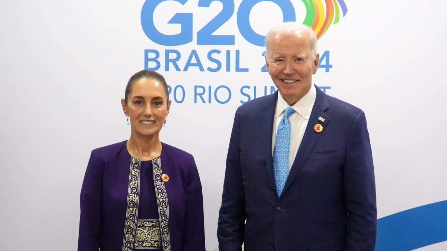 Biden y Sheinbaum G20